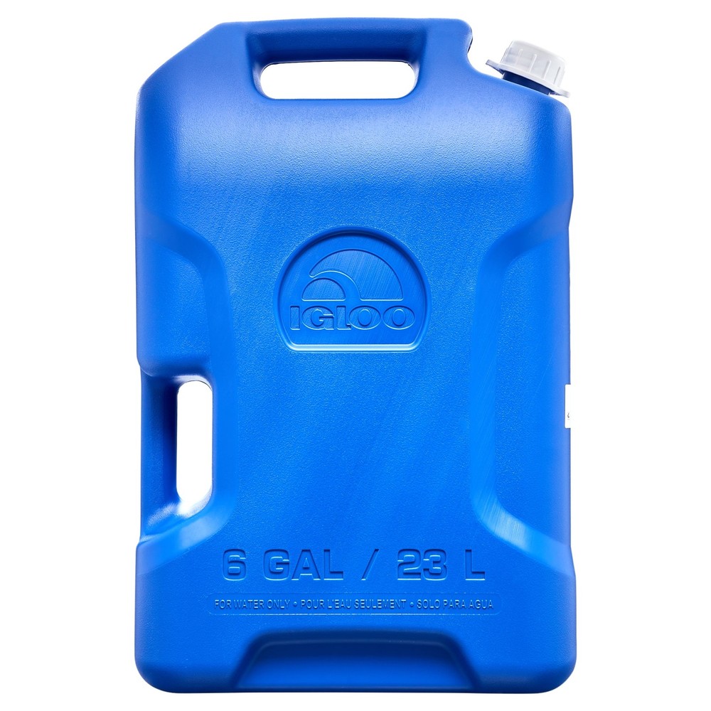 (2 Pack) 6 Gallon Camping Water Storage Container, Blue