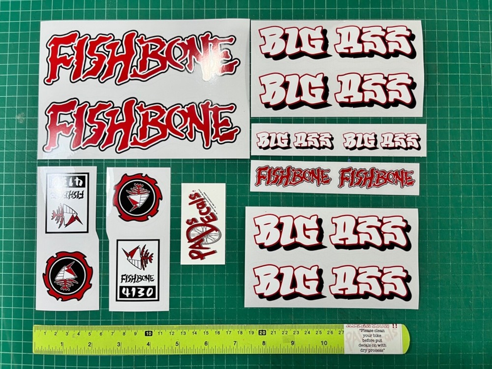 Fishbone Bmx sticker decals