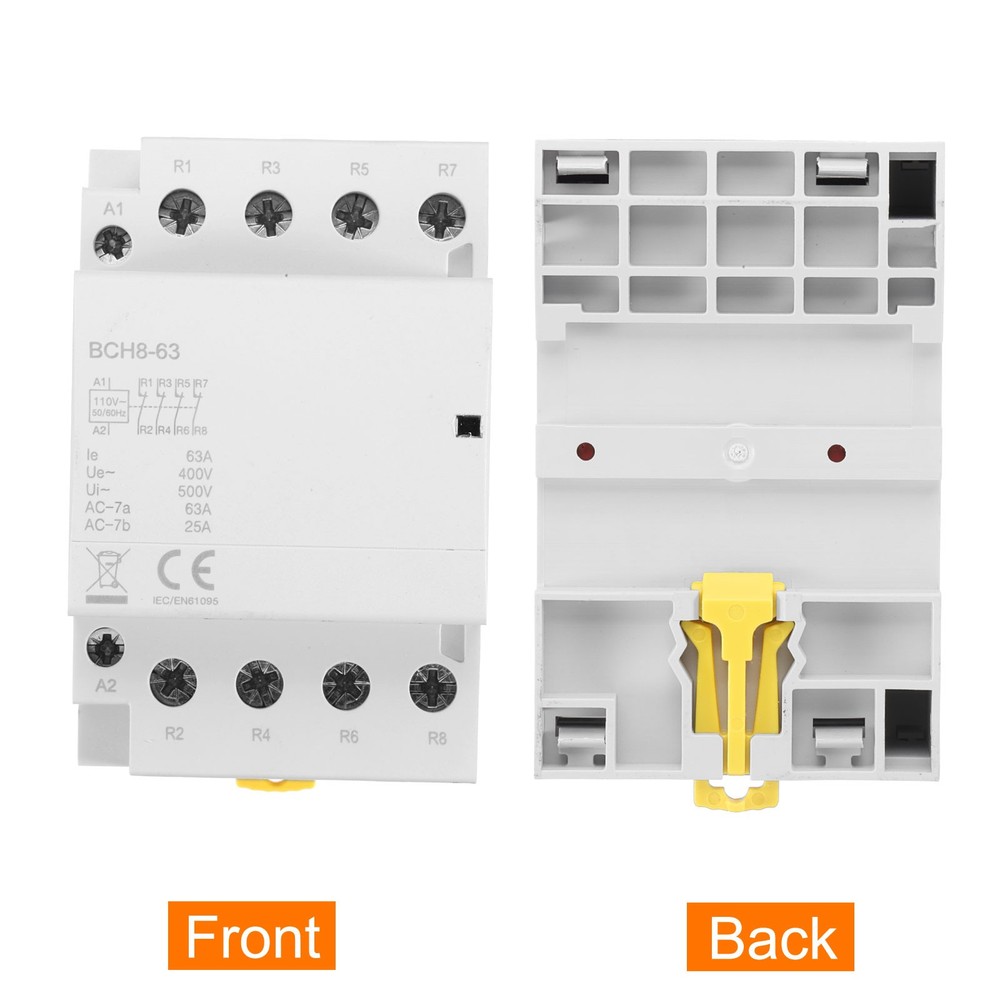 AC Contactor 63A 4 Pole 4NC 110V Circuit Control DIN Rail Mount