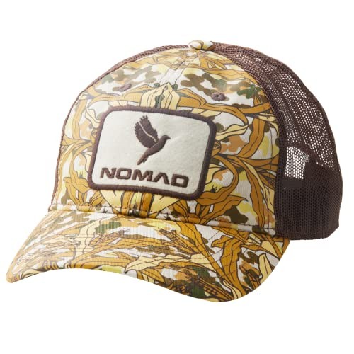 Men's Camo Hunting Cap W/Patch | Adjustable Mesh One Size Khaki - Dove Patch