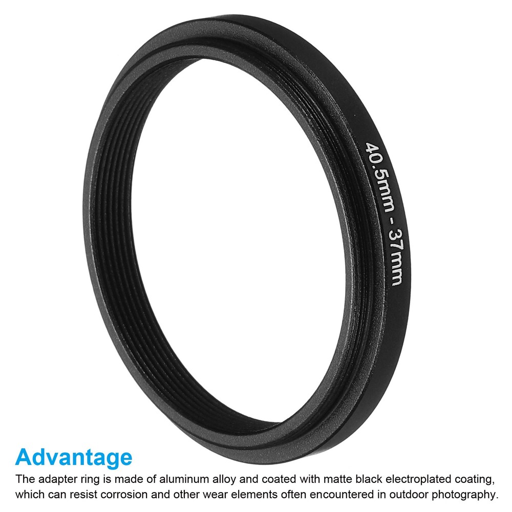 40.5mm-37mm Metal Step Down Ring Camera Lens Filter Adapter Ring Aluminum Filter