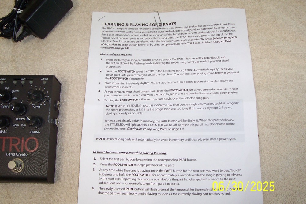 DigiTech TRIO Band Creator Guitar Effect Pedal