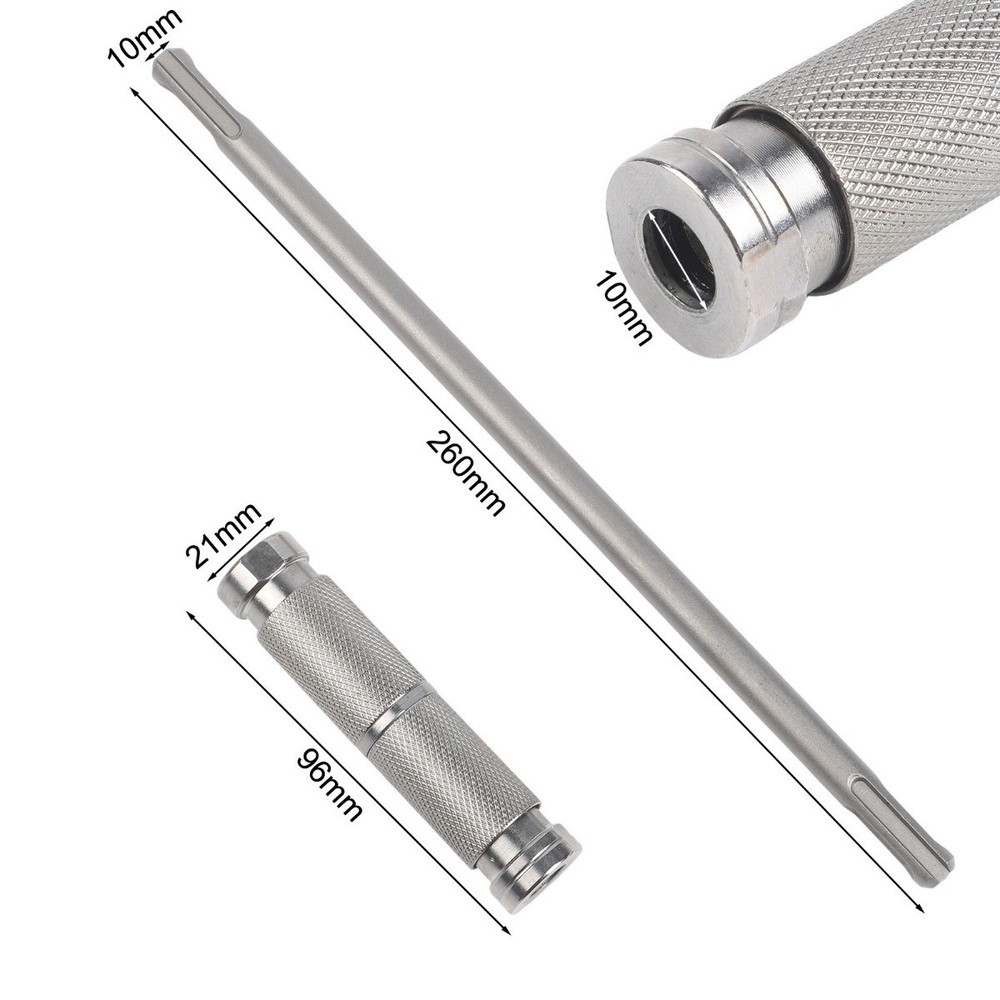 For SDS Plus Extension Rod Quick Release Adapter For Impact Drills 26cm