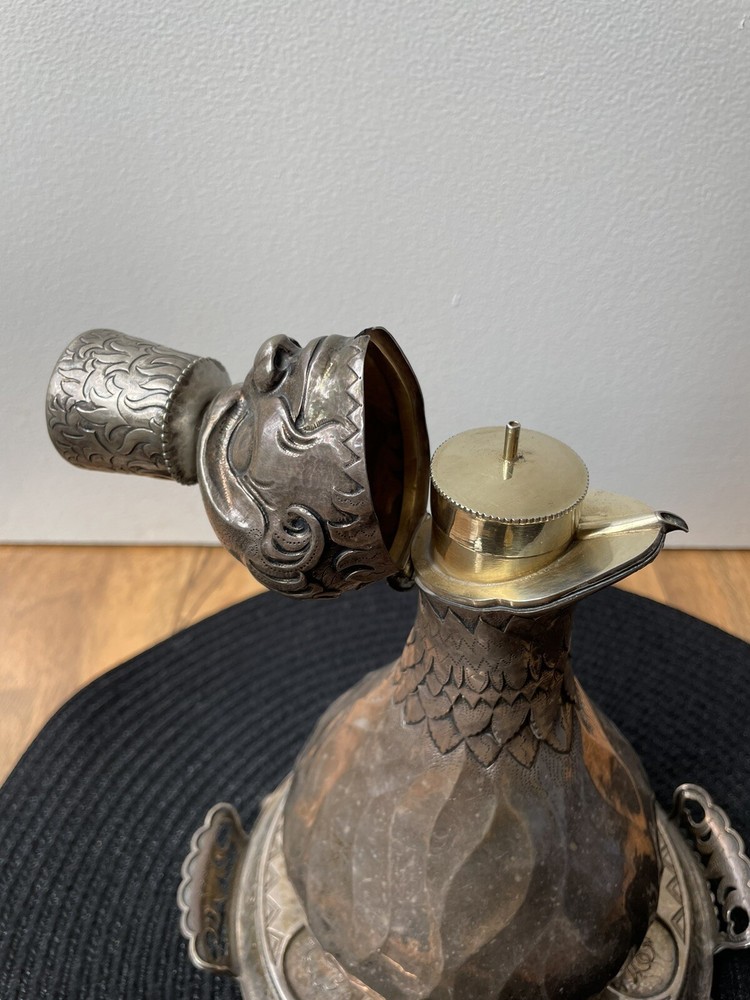 Silver German MasterWork KARL BERTHOLD SIGNED DECANTER Set