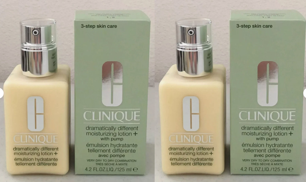 2 packs Clinique® Dramatically Different Lotion + With Pump, 4.2 ozBottle