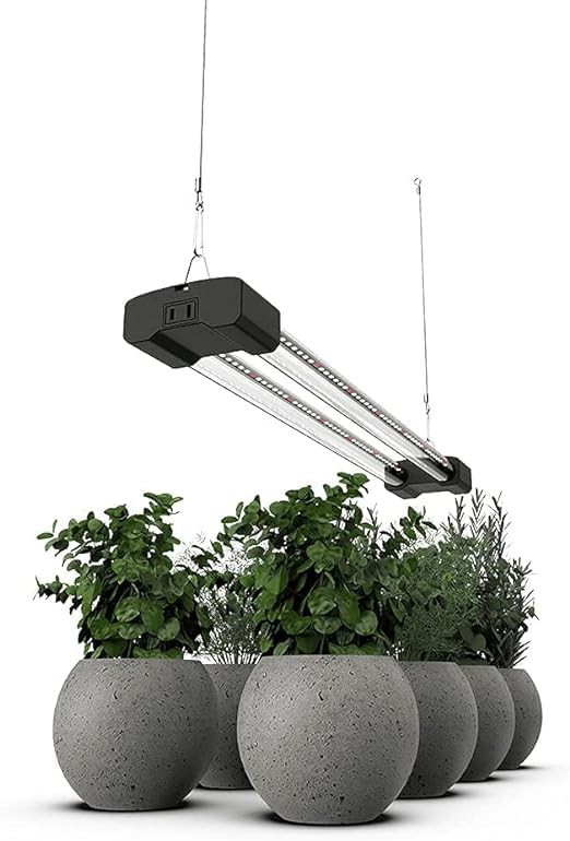 DYMOND BoostGro LED Grow Light Full Spectrum Linkable 5000K 2 FT, Black