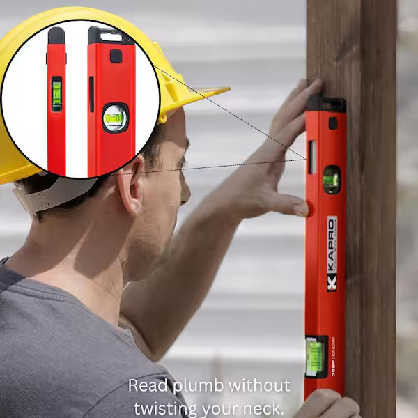 72 In. Aluminum Box Level with Plumb Site