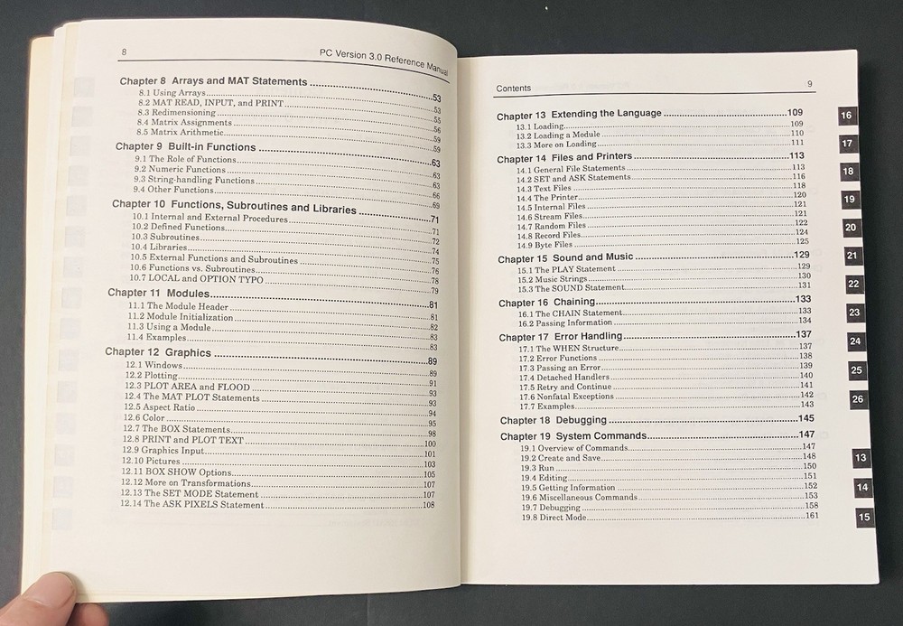 True BASIC v3.0 PC User Guide & Reference Manual Lot Kemeny Kurtz Vintage (1990)