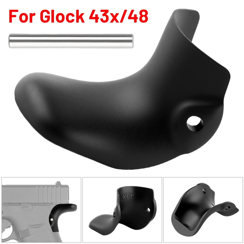 Black Reduce Sliding Beavertail Backstrap For Glock 43x 48 Beavertail Backstrap