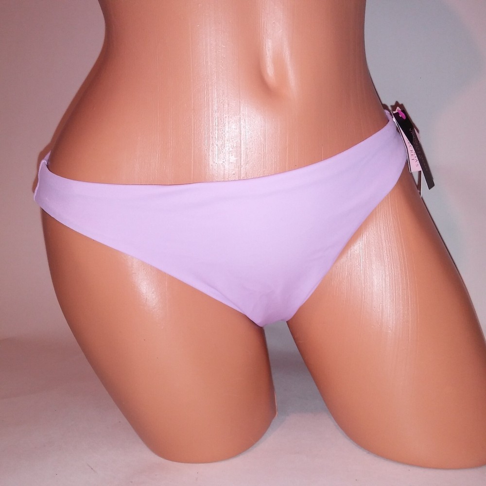 Victoria Secret Swim Bikini Bottom Light Purple Solid Color Code 04P5 New