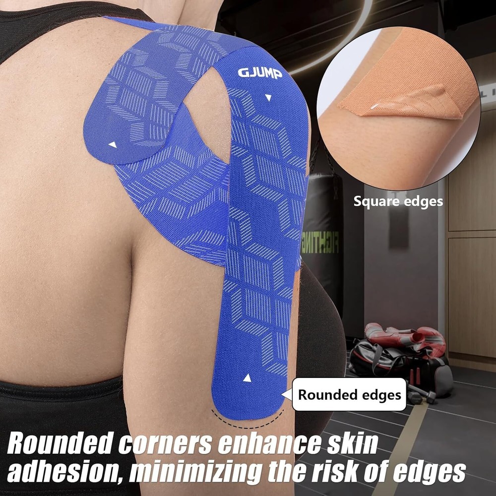 Elastic Kinesiology Tape Strips - 40 Rolls for Enhanced Athletic Performance