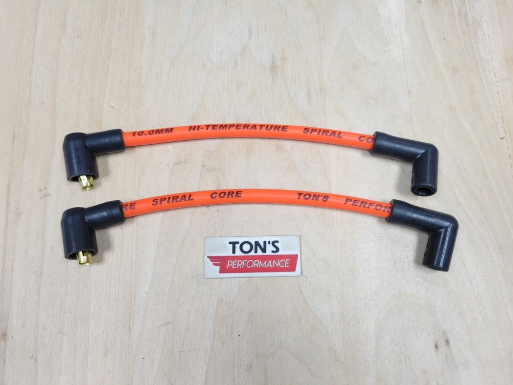 10mm Ton's Performance Harley Davidson FXR 82-00 Ignition Spark Plug Wire Orange