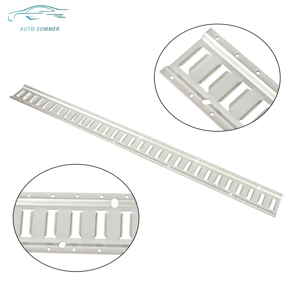 4pc Durable Carbon Steel E Track Tie Down Rail Kit Silver Galvanized Replacement