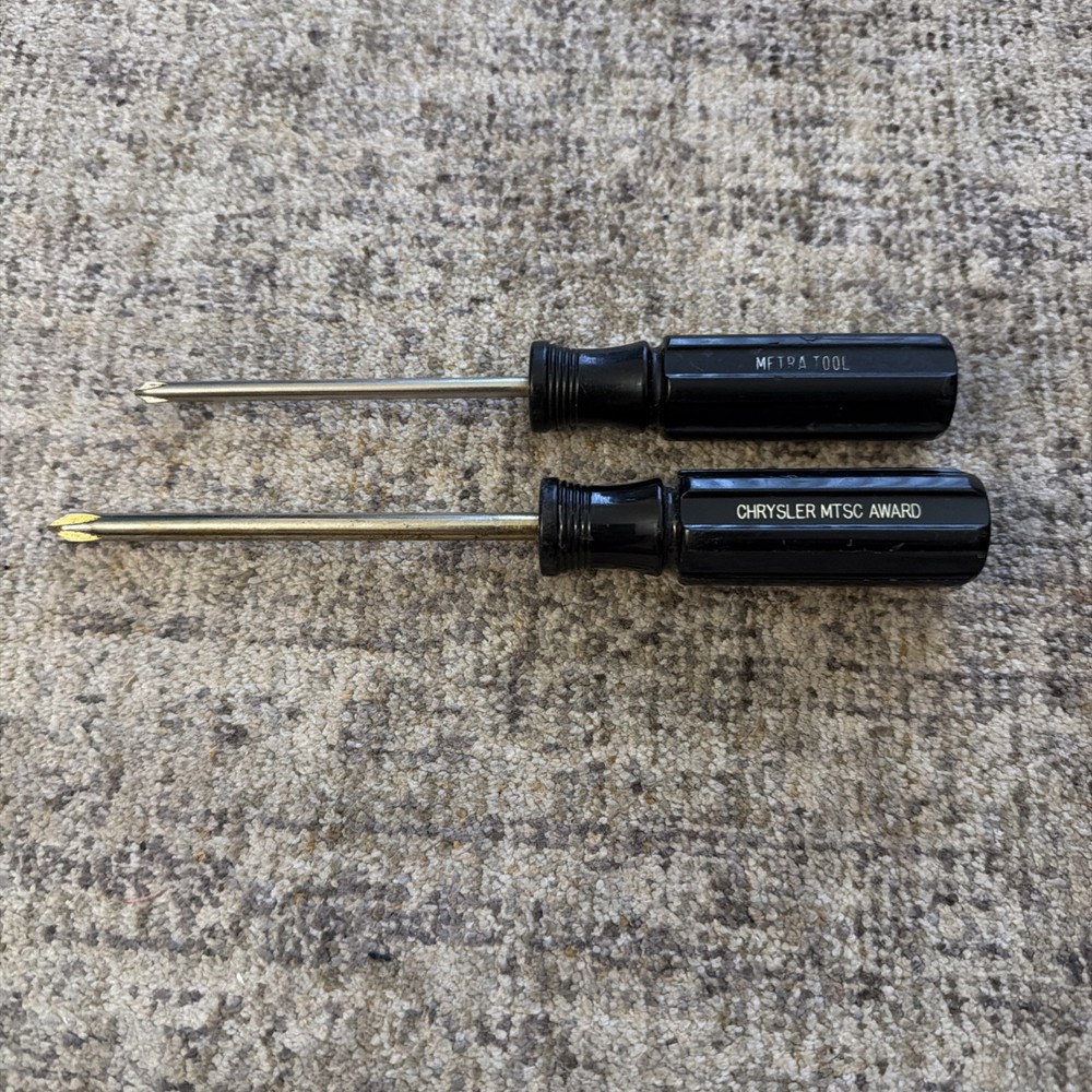 CHRYSLER MTSC GOLD TOOL AWARD  PHILLIPS METRA TOOL SCREWDRIVERS