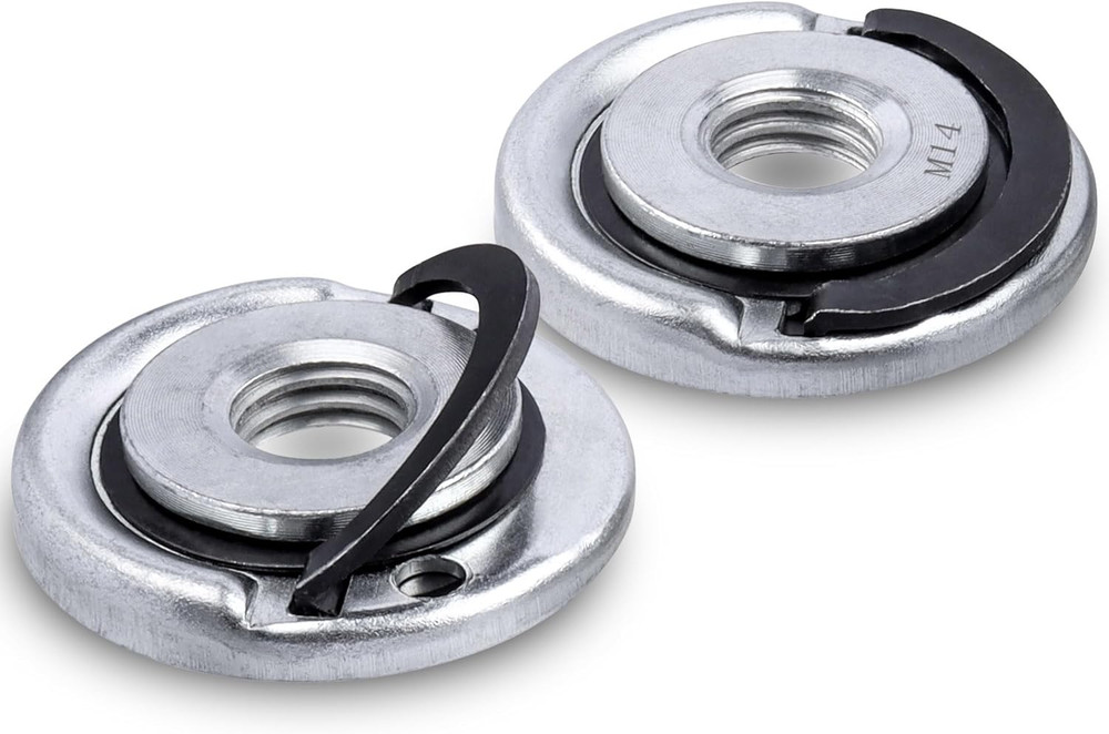 2Pcs Quick Release Angle Grinder Locking Nuts M14 Flange Nut Replacement Lock Nu
