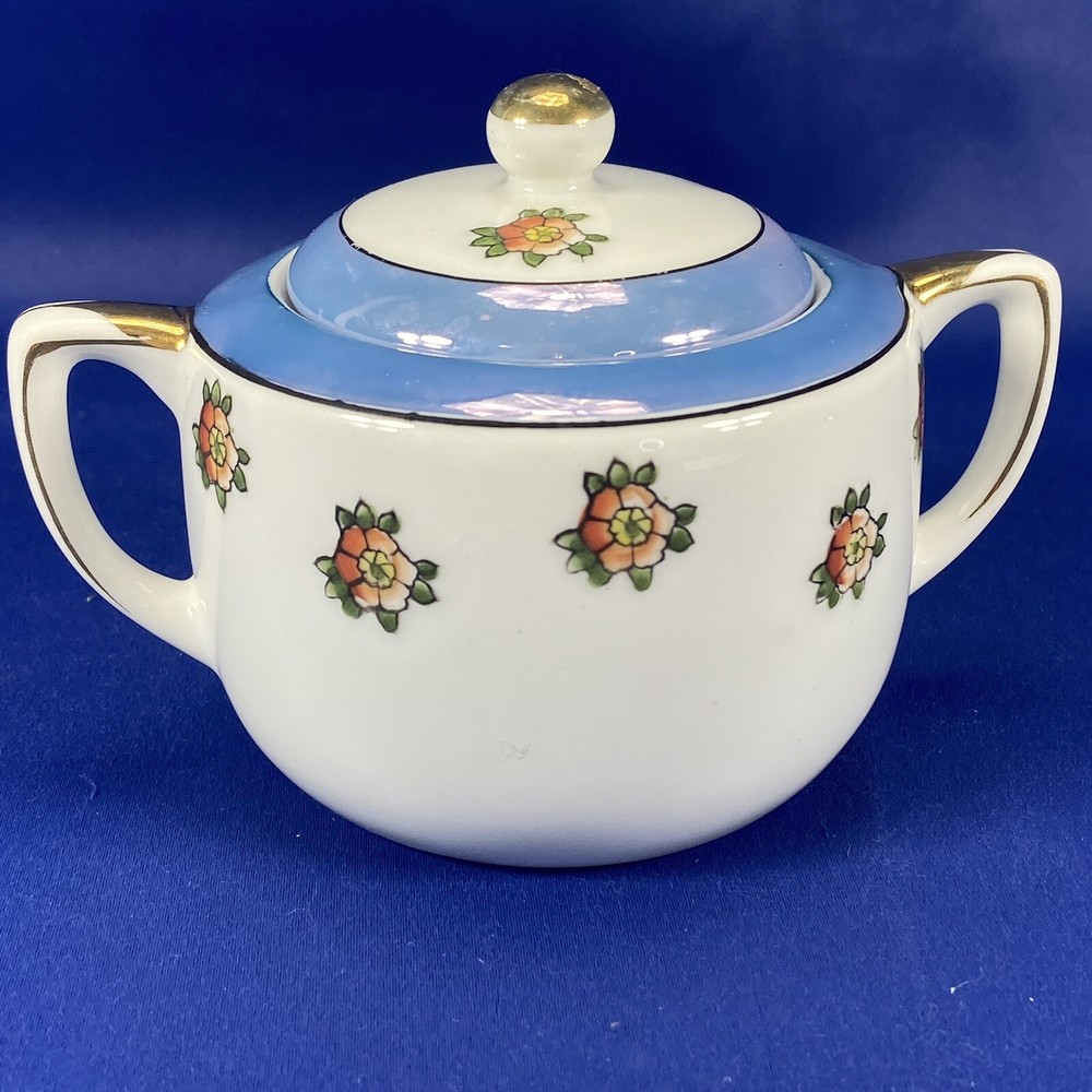 ANTIQUE Noritake Covered Sugar Bowl c.1918