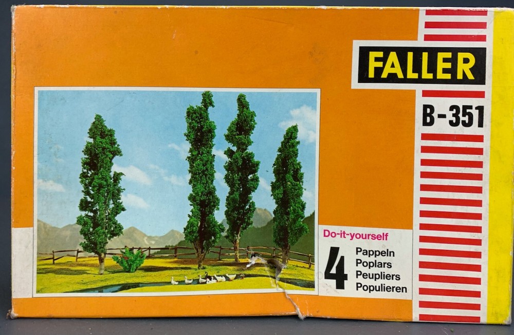 HO Scale B-351 Faller Poplar Tree Kit HO3507