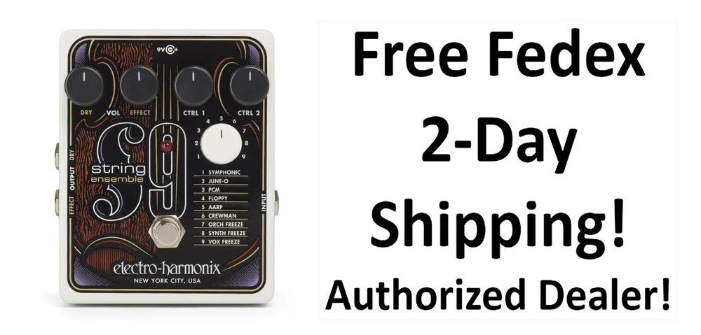 New Electro-Harmonix EHX STRING9 String Ensemble Synth Effects Pedal String 9