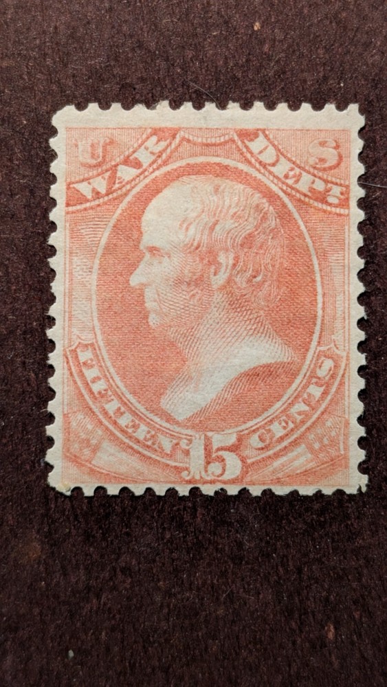 U.S. Official Stamp #090 mint hinged. Scott=$75