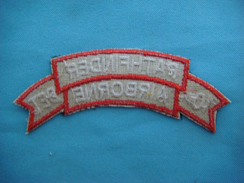 NAM WAR SCROLL PATCH US 10th AIRBORNE DETACHMENT PATHFINDER