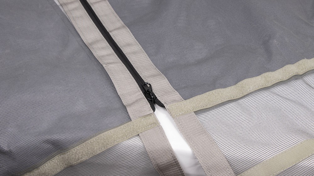 Toy Hauler Screen Door for Steel Frame Ramp Doors Up to 90 inch Tall with tape