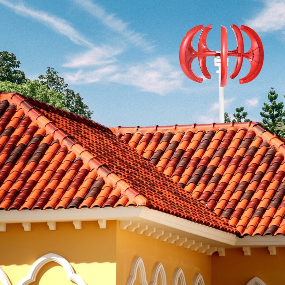 1000W 24V Vertical Axis Wind Power Turbine Generator Controller Home Windmill---