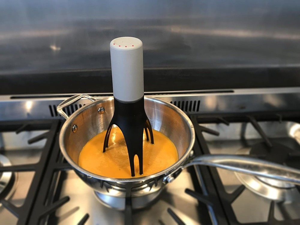 Stirr Plus - Automatic Pan Stirrer with Timer - Includes USB Charging Cradle ...
