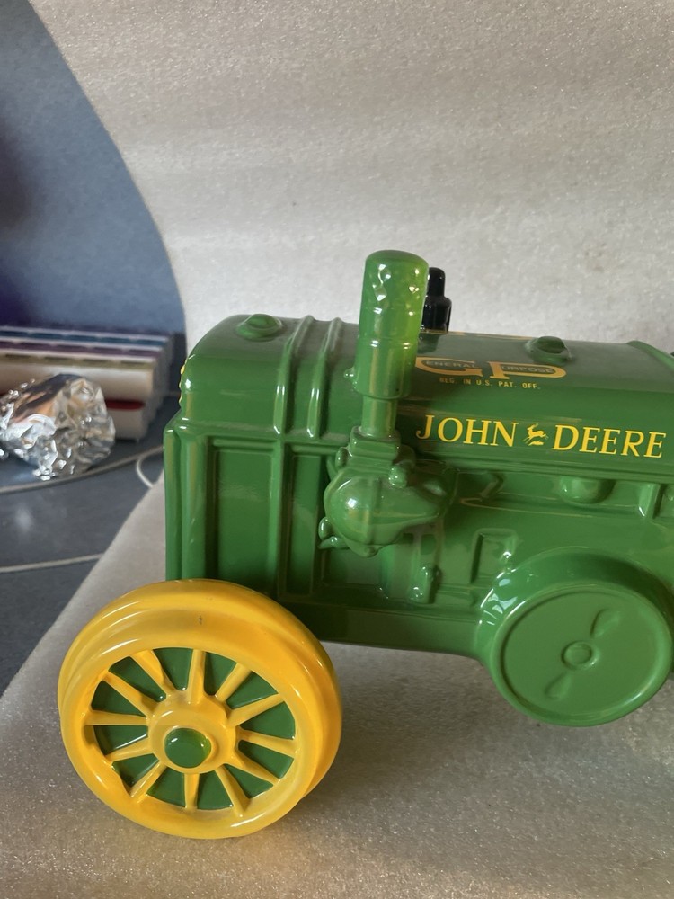 John Deere Tractor 1998 Enesco Ceramic Cookie Jar - Numbered - Some Damage