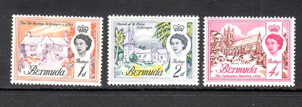 BERMUDA SC# 175,176,178 MNH