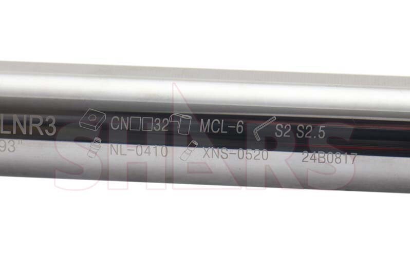 SHARS 3/4" RH MCLNR Coolant Through Indexable Solid Carbide Boring Bar CNMG S]