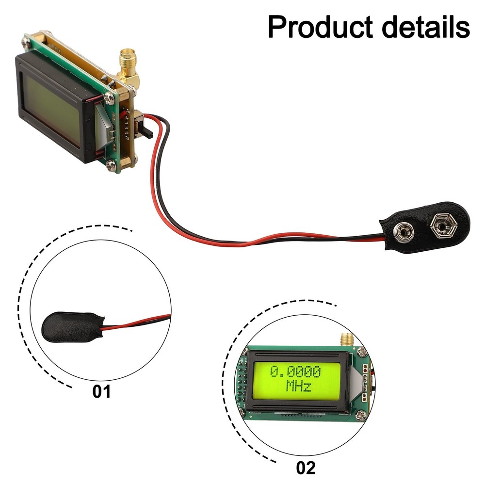 Easy Connectable RF Frequency Meter Module with LCD Display at 1 500MHz