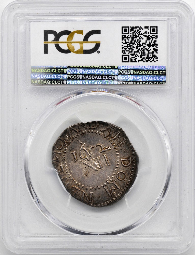 1652 PINE TREE SHILLING PCGS MS 64