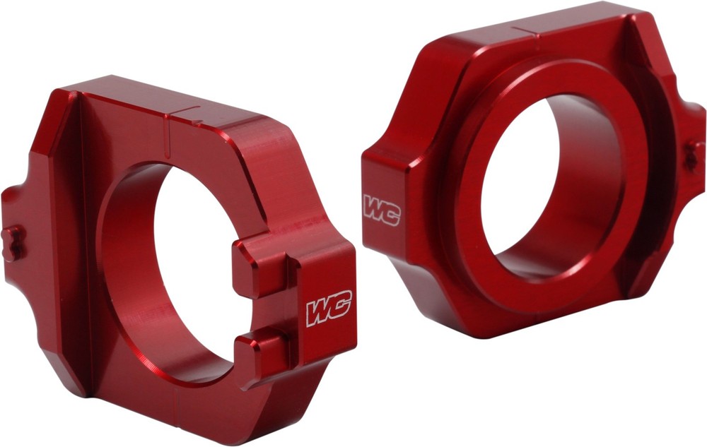 Works Connection Elite Axle Blocks Red #17-225