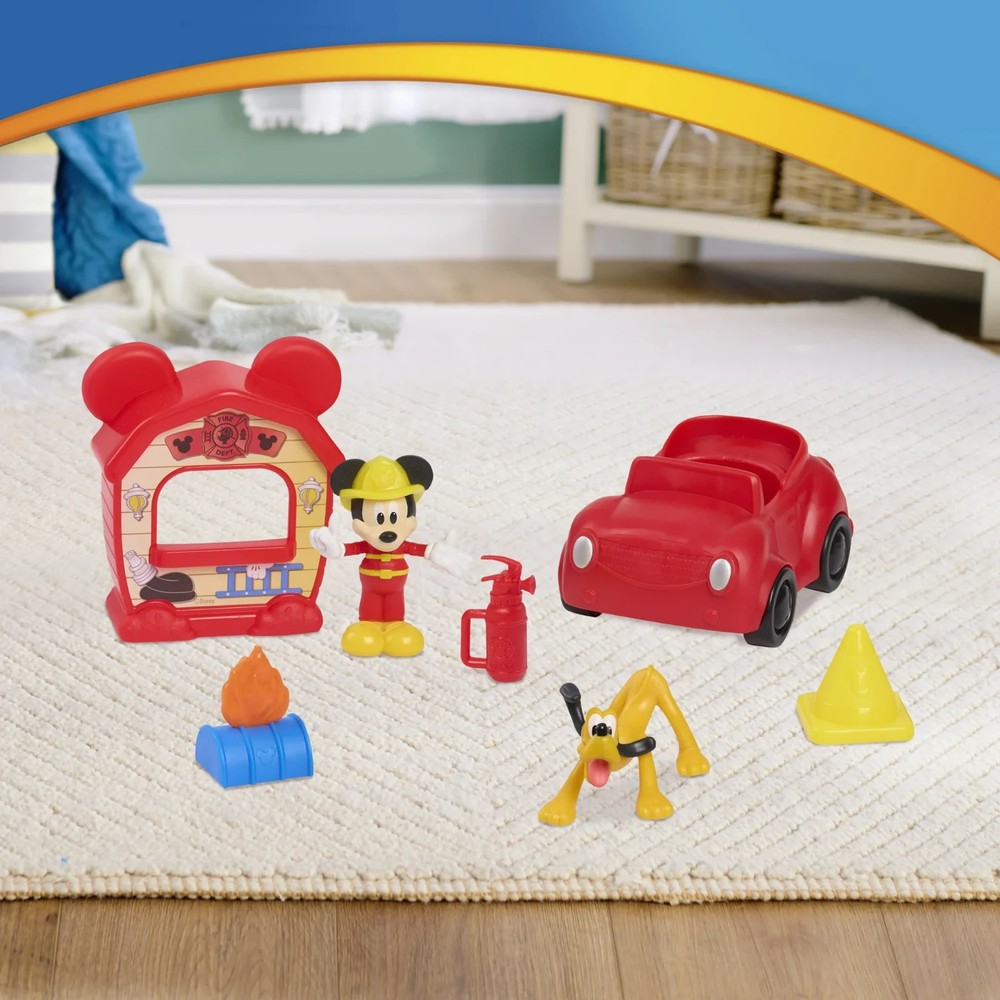 Disney Jr. Mickey Mouse Mini Playset Featuring Mickey Mouse & Pluto New