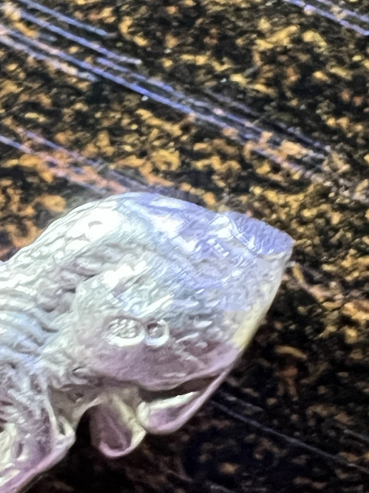 Miniature 925 Solid Silver Cat Kitten