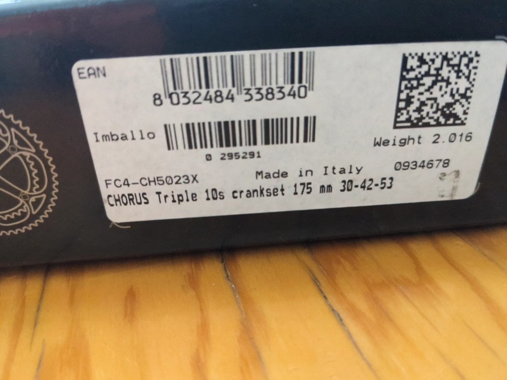 NOS Chorus Triple crankset 175mm