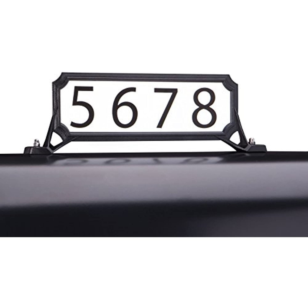 Architectural Mailboxes 3460B Manhattan Address Plaque, Small, Black