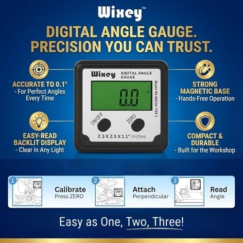Digital Angle Gauge | Digital Angle Finder for Table Saw & Miter Saw