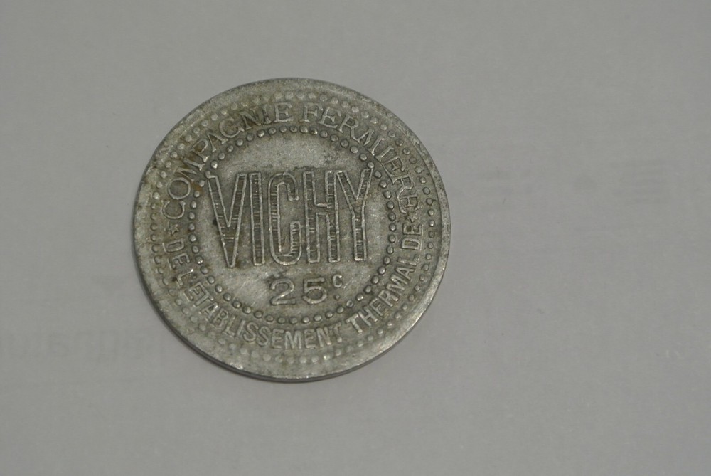 VICHY COMPAGNIE FERMIERE   25 CENTIMES ALU 1