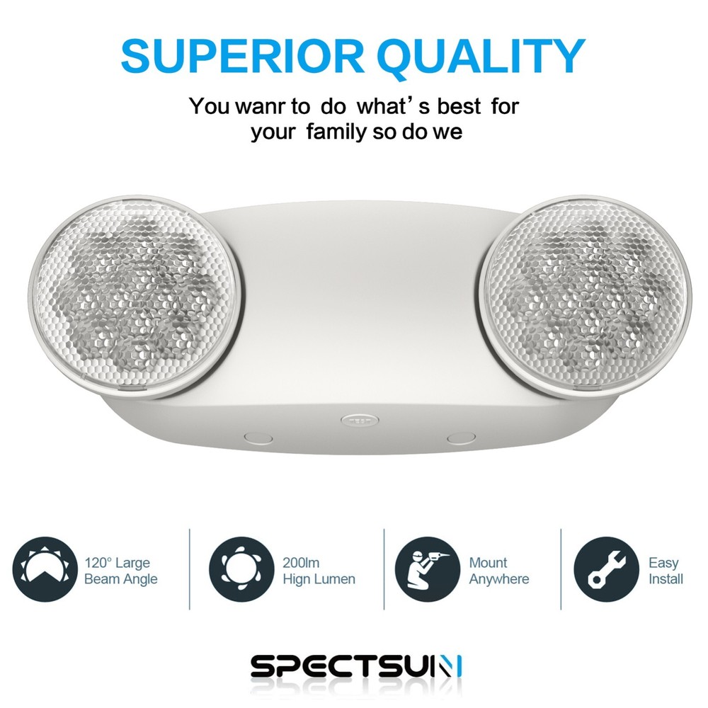 UL Listed-18 Packs Led emergency light with Exit Lights Battery Backup for Home.