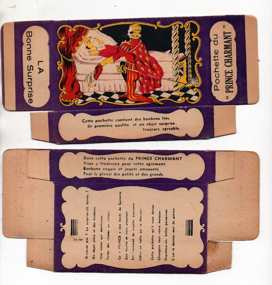 candy packaging POCHETTE DU PRINCE CHARMING P29167