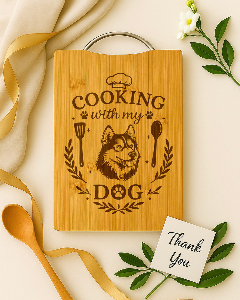 Husky Personalized Engraved Cutting Board Christmas Gift For Dog Lovers