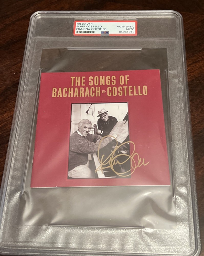 Elvis Costello Signed cd Booklet PSA!!!