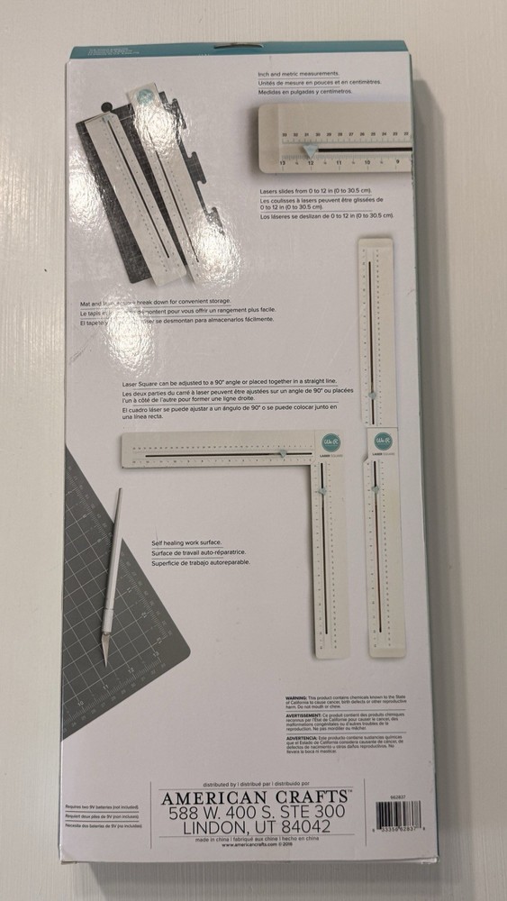 We R Memory Keepers Laser Square Scrapbooking Alignment Tool 662837