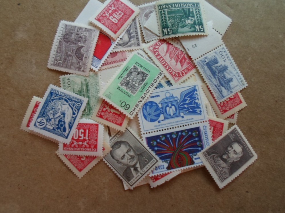 Collection lot 35 different MNH Czechoslovakia stamps