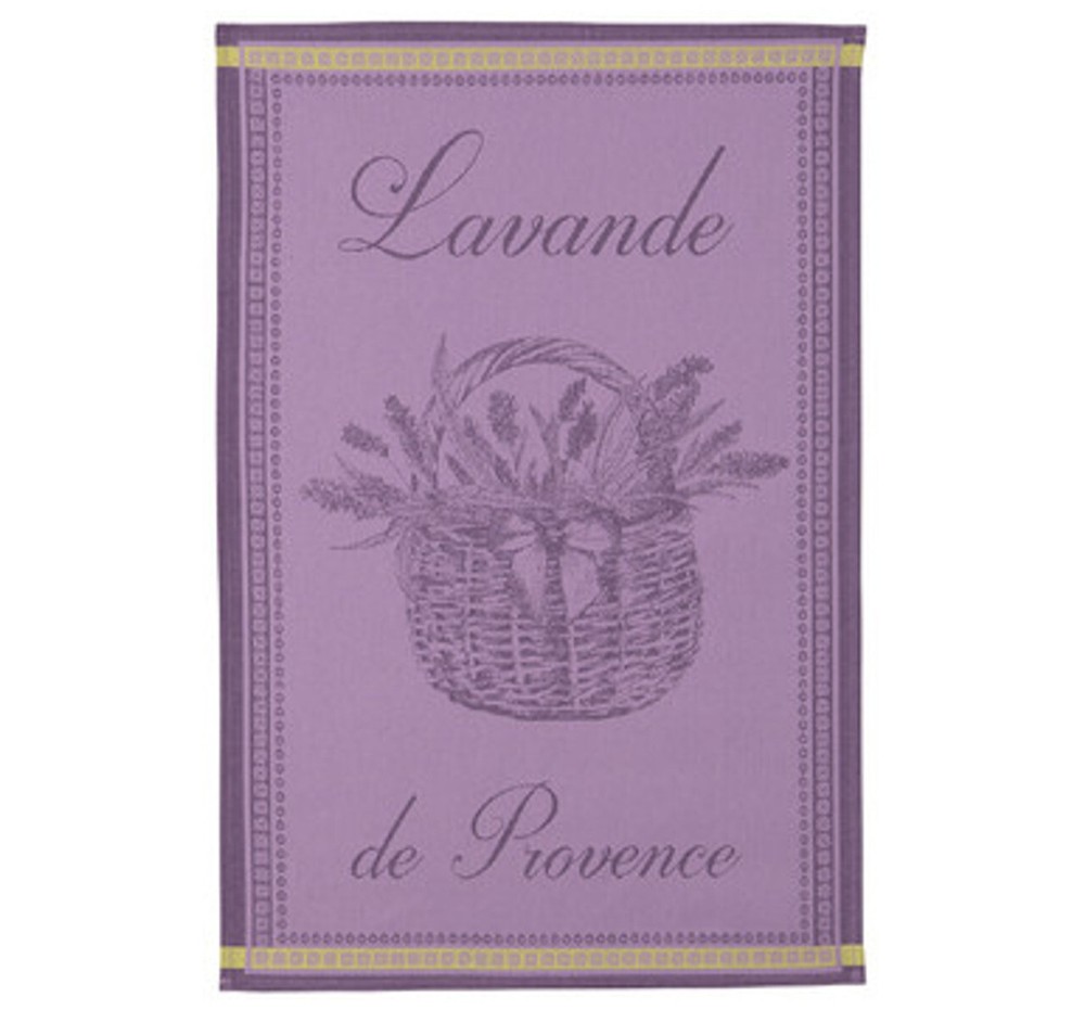 Lavender Basket Tea Towel