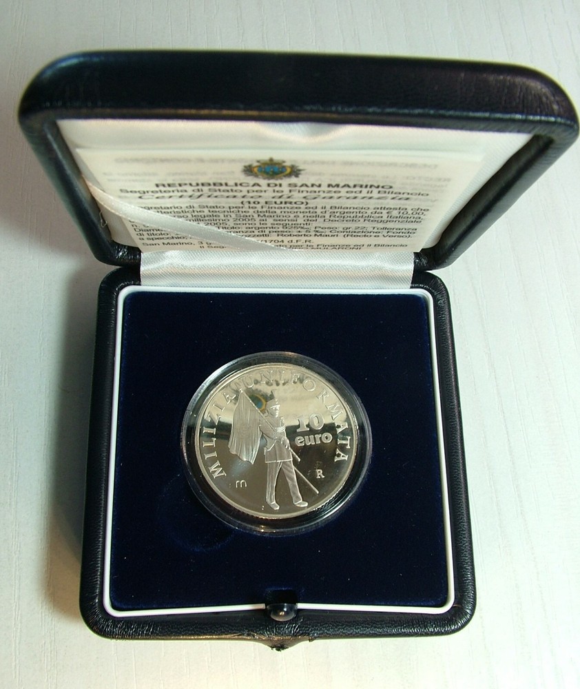 Militia Uniformed Proof Original Box COA 2005 San Marino