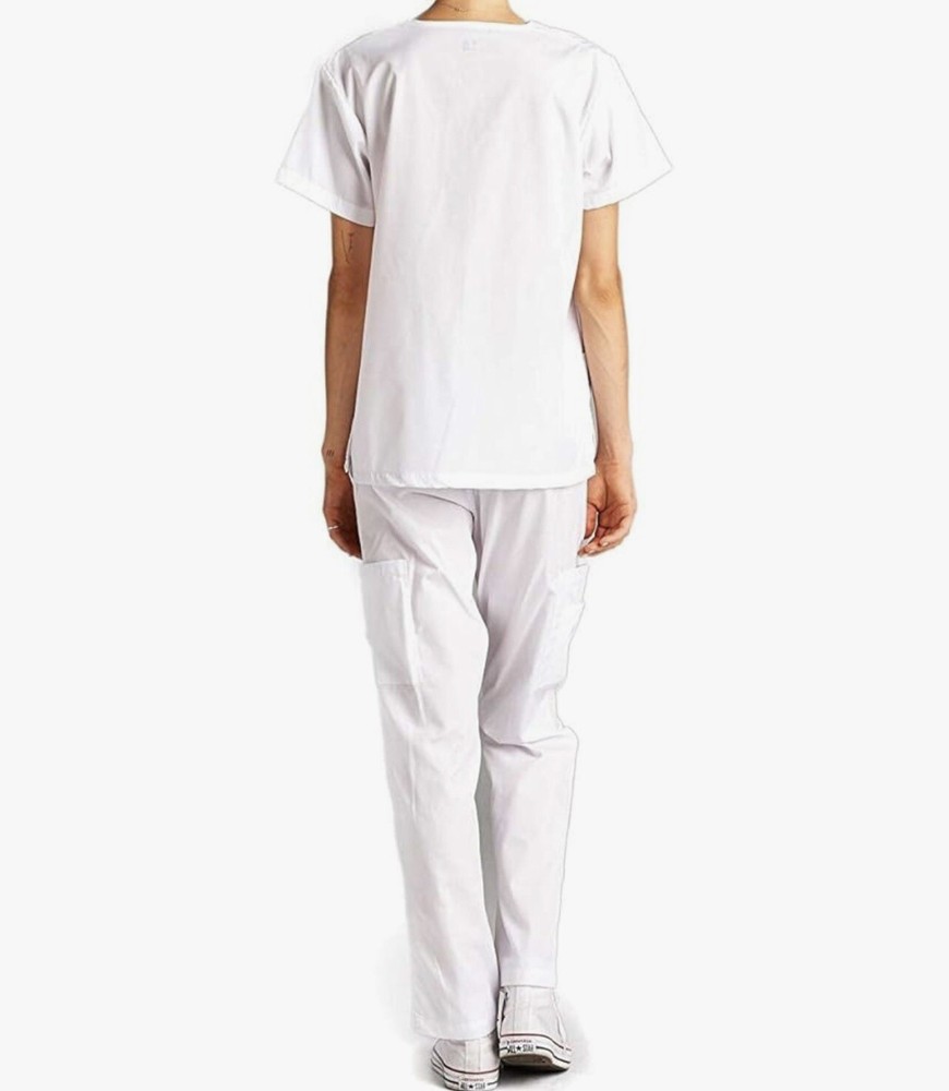 Dagacci Scrubs Uniform White Size Medium