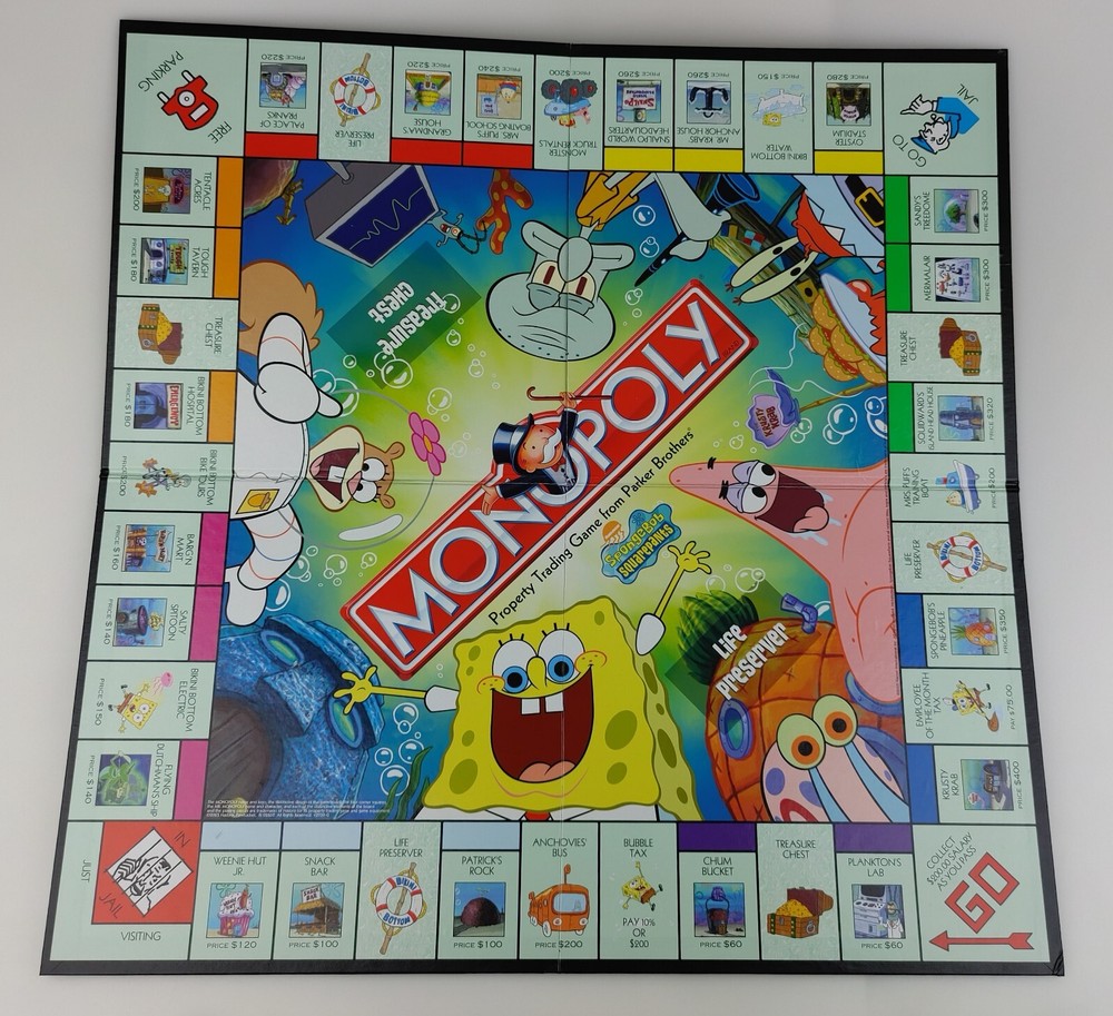 SpongeBob Monopoly Replacement Part Board Game