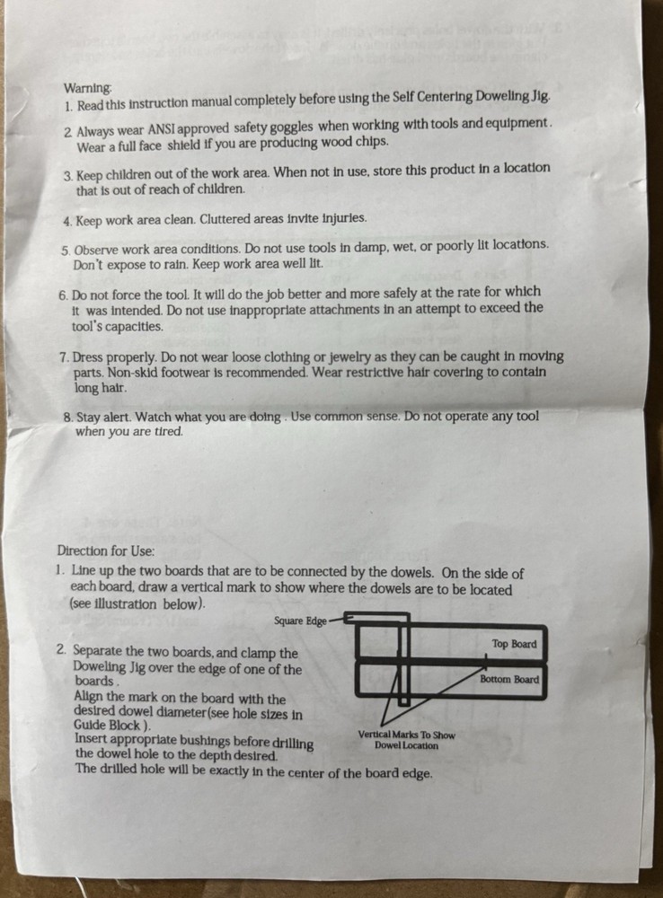 Self Centering Dowel jig- Blue